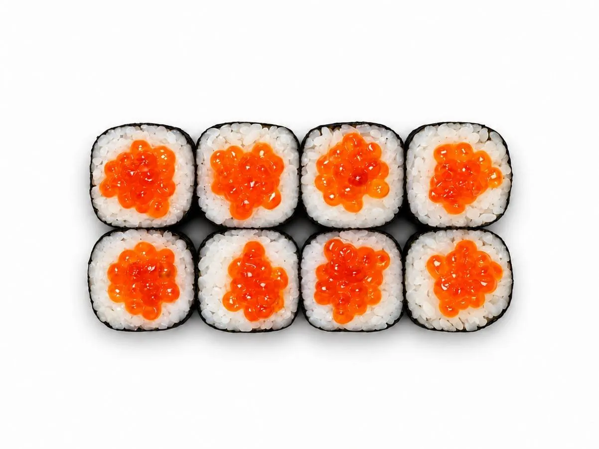 Классические роллы красная икра